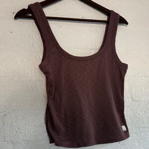 Vuori brown textured tank